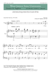 What Joyous Song Unfolding SATB choral sheet music cover